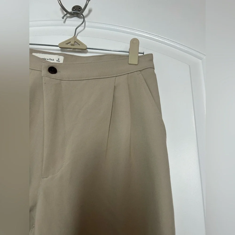 Abercrombie & Fitch Pleated Relaxed Trouser Pants Size S preppy chic preppy 90s - Picture 9 of 12